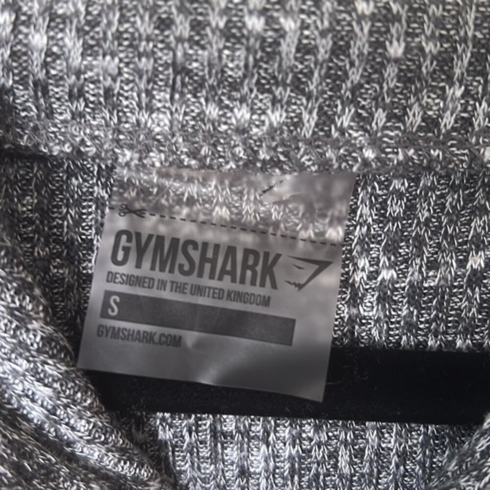 GYMSHARK‎ Gray Cropped Hoodie size S long sleeve - Picture 3 of 5
